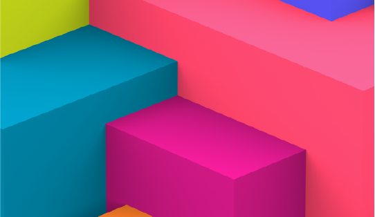 Bright coloured blocks